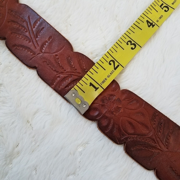 Lucky Brand Floral Tooled Leather Belt main image 4